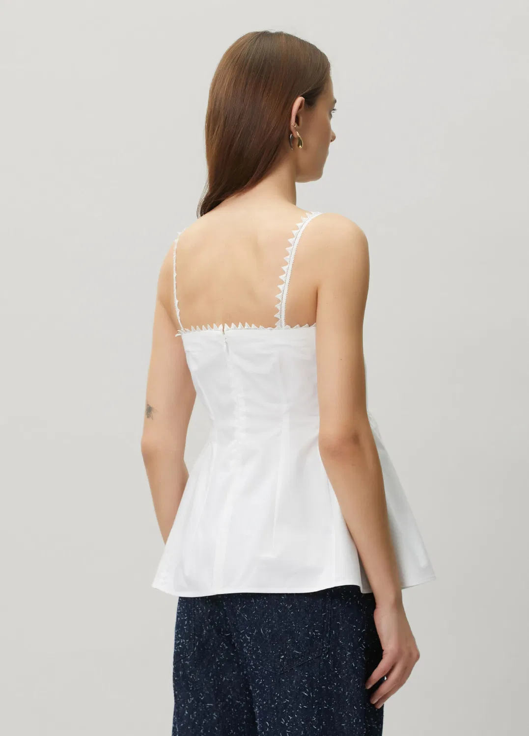 Блуза Peplum Jacquemus, white — фото 4
