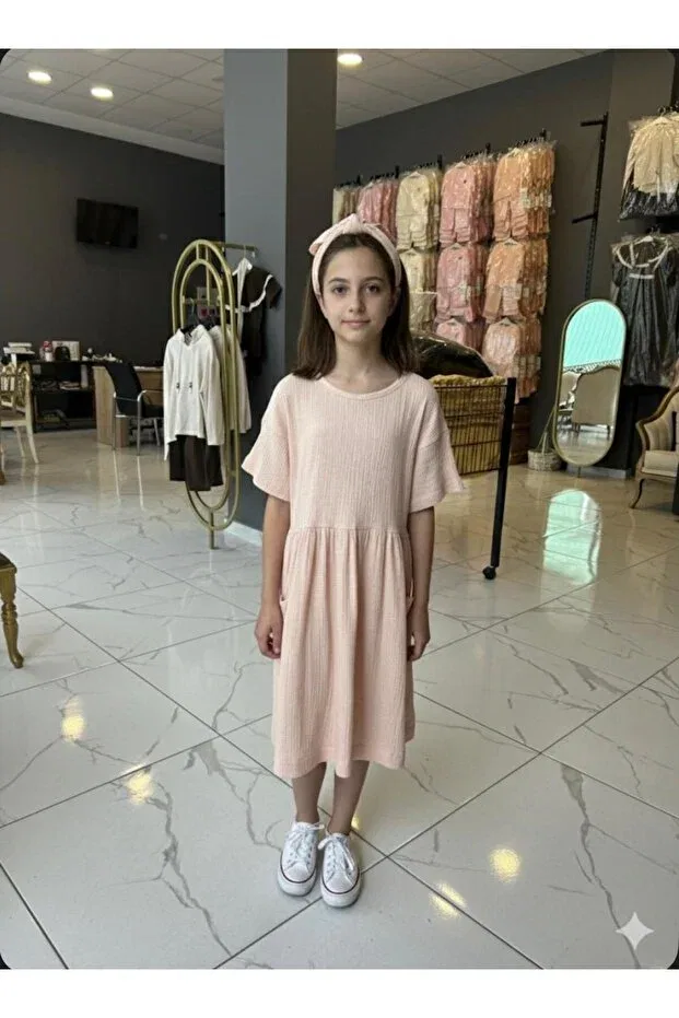 Детское платье из муслина Prom Zelhankids, Beige — фото 3