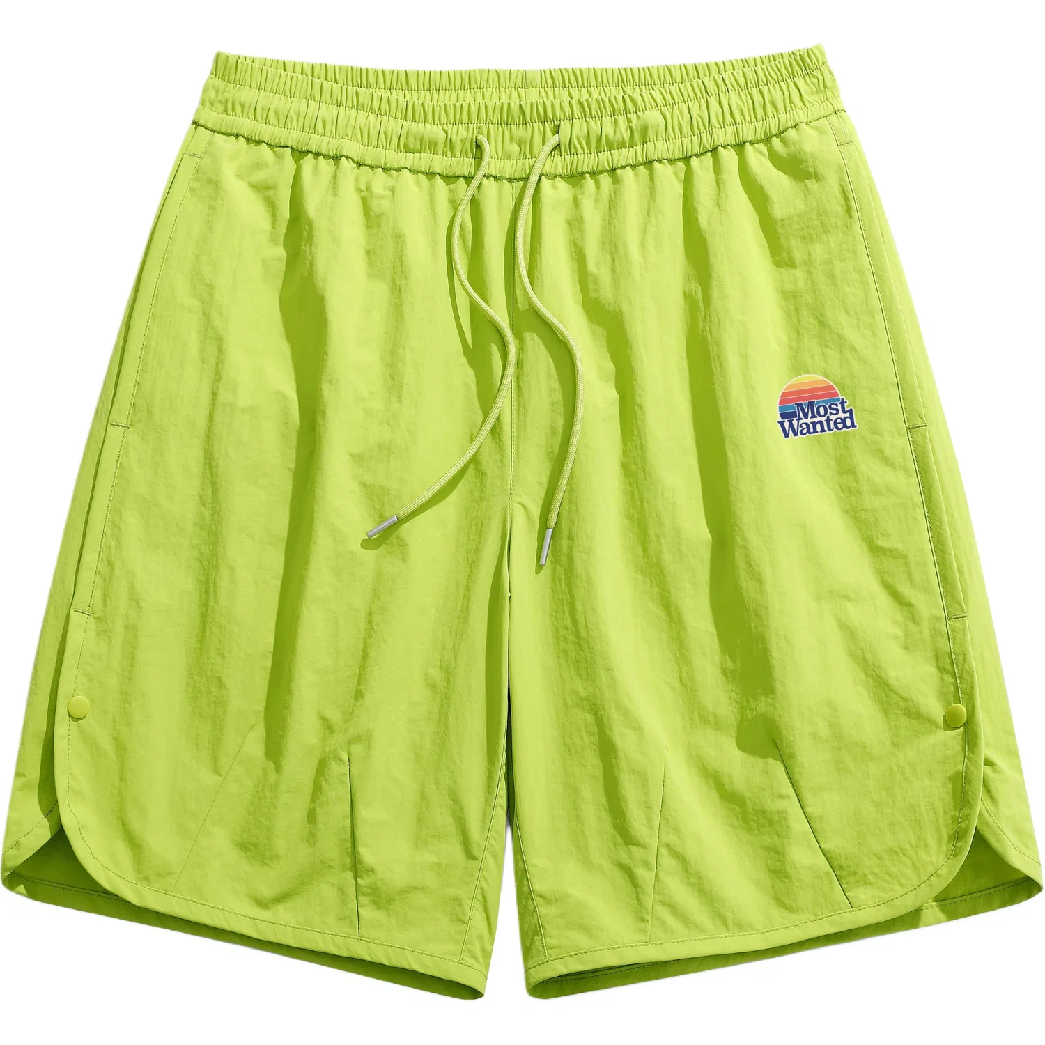 Детские шорты с принтом радуги Classic Rainbow Casual Shorts MostwantedLab, Neon Green