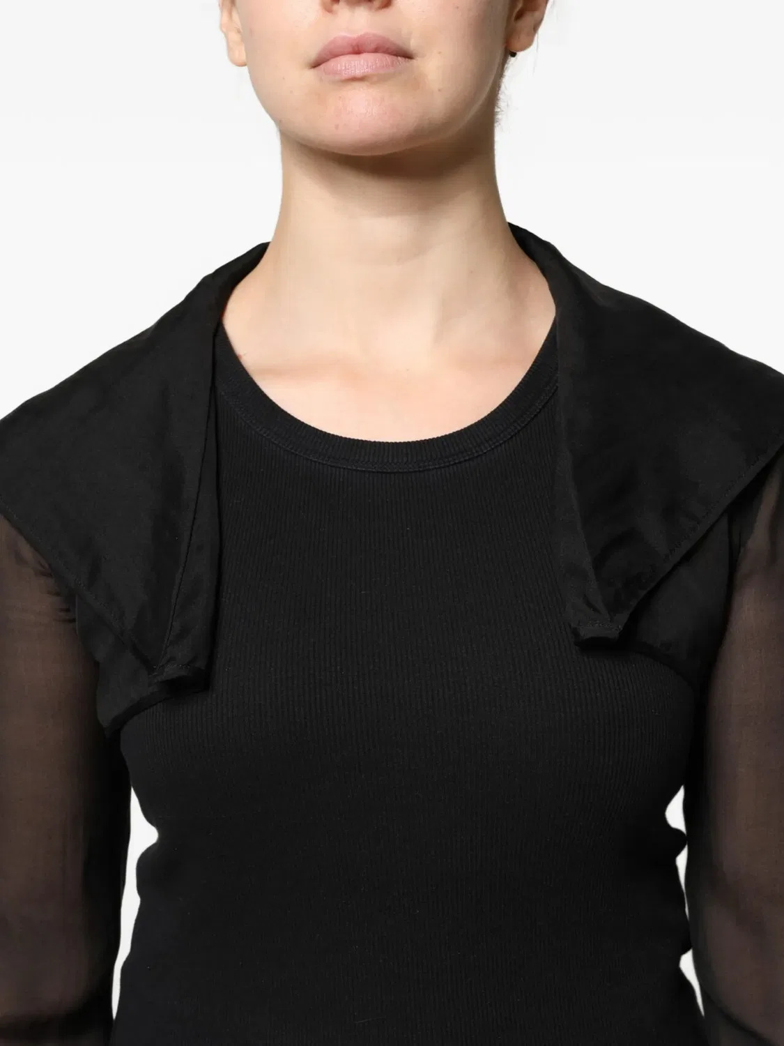 Dolce & Gabbana Топ из шелка, черный — фото 2