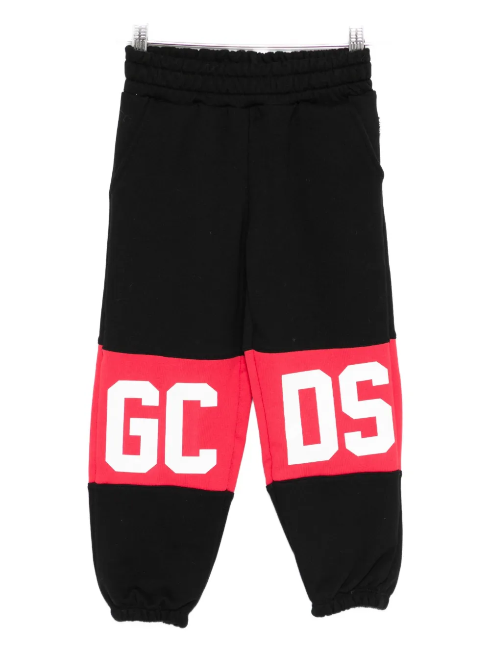 

Брюки в стиле колор-блок с принтом-логотипом Gcds Kids, черный