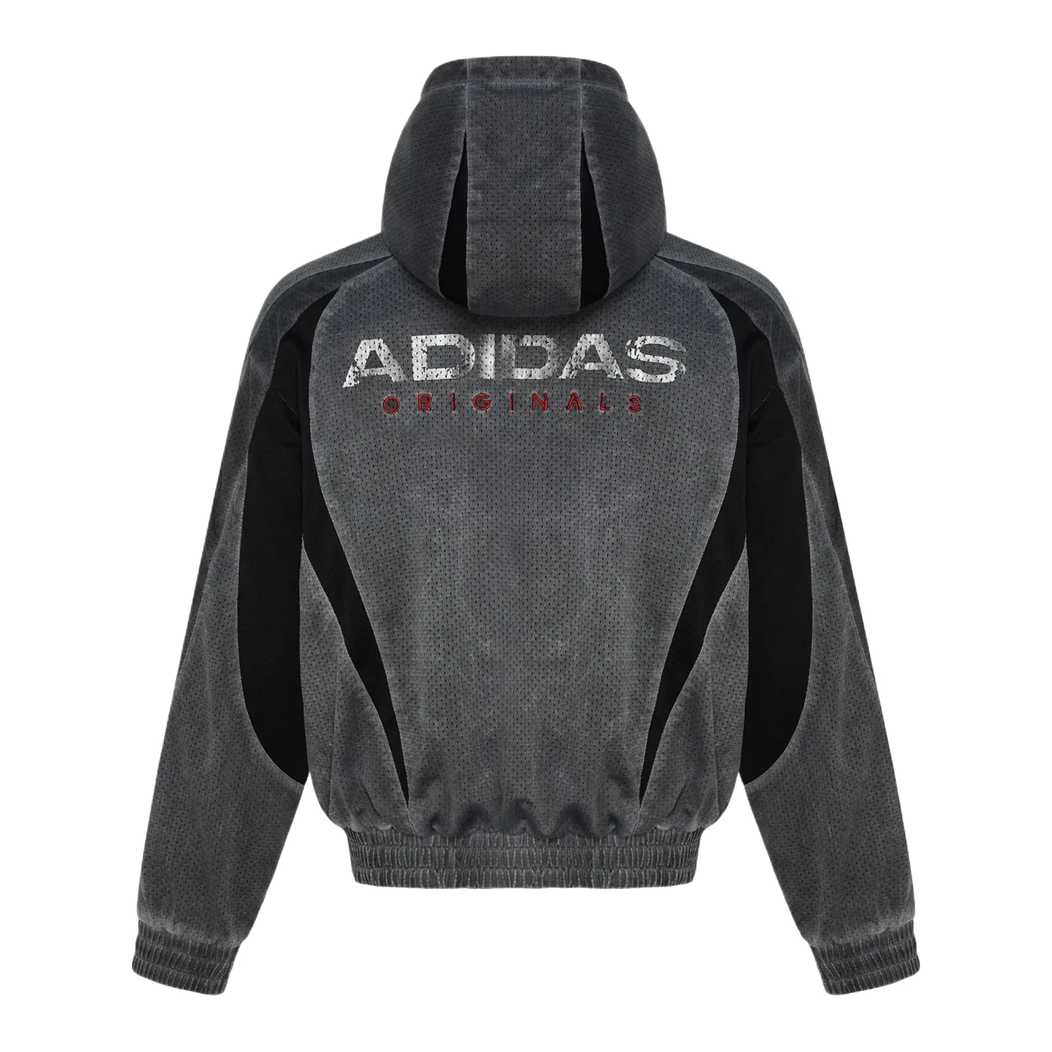 Мужская куртка Street M Mesh Jacket Asia Sizing 'Dark Grey' adidas, Dark Grey — фото 2
