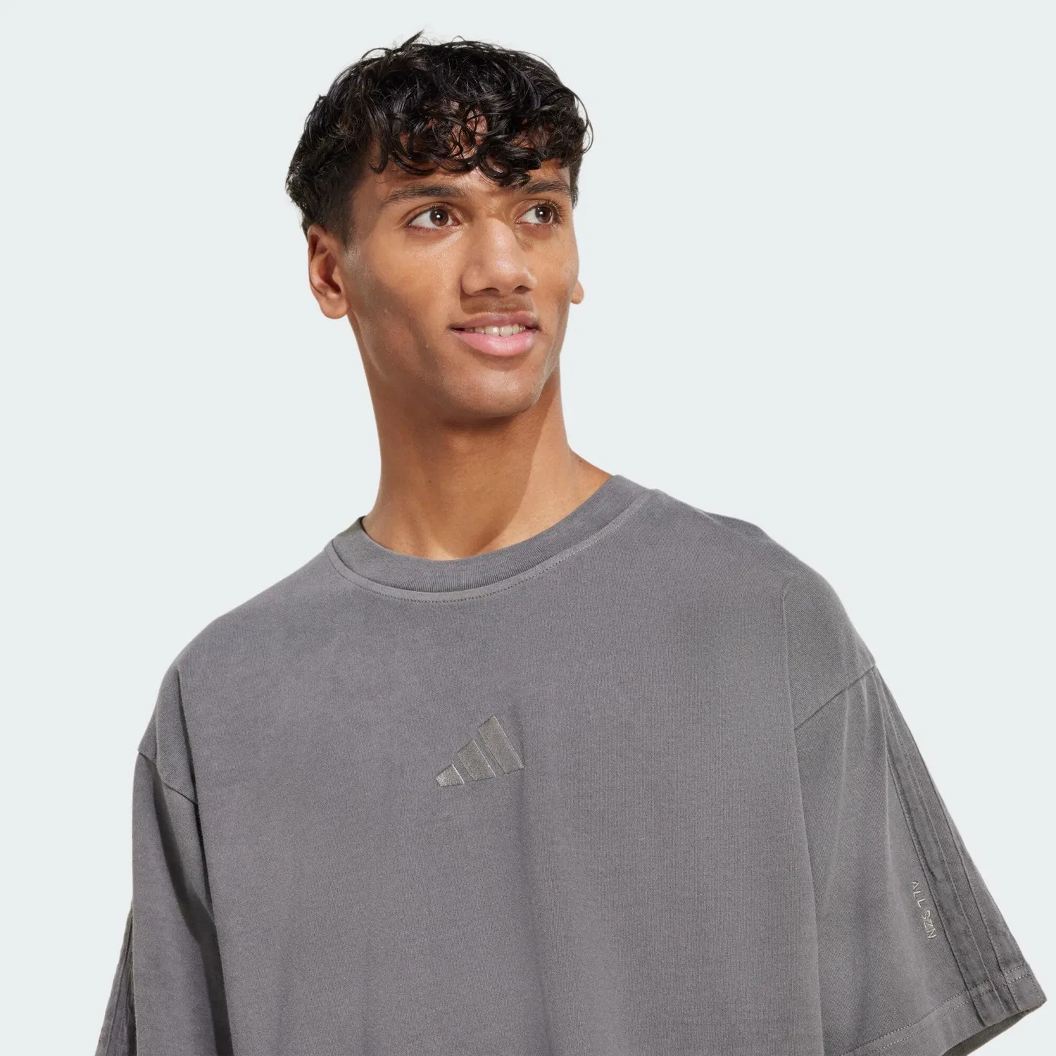 Мужская футболка с принтом ALL SZN T-Shirt Adidas, Черный — фото 4