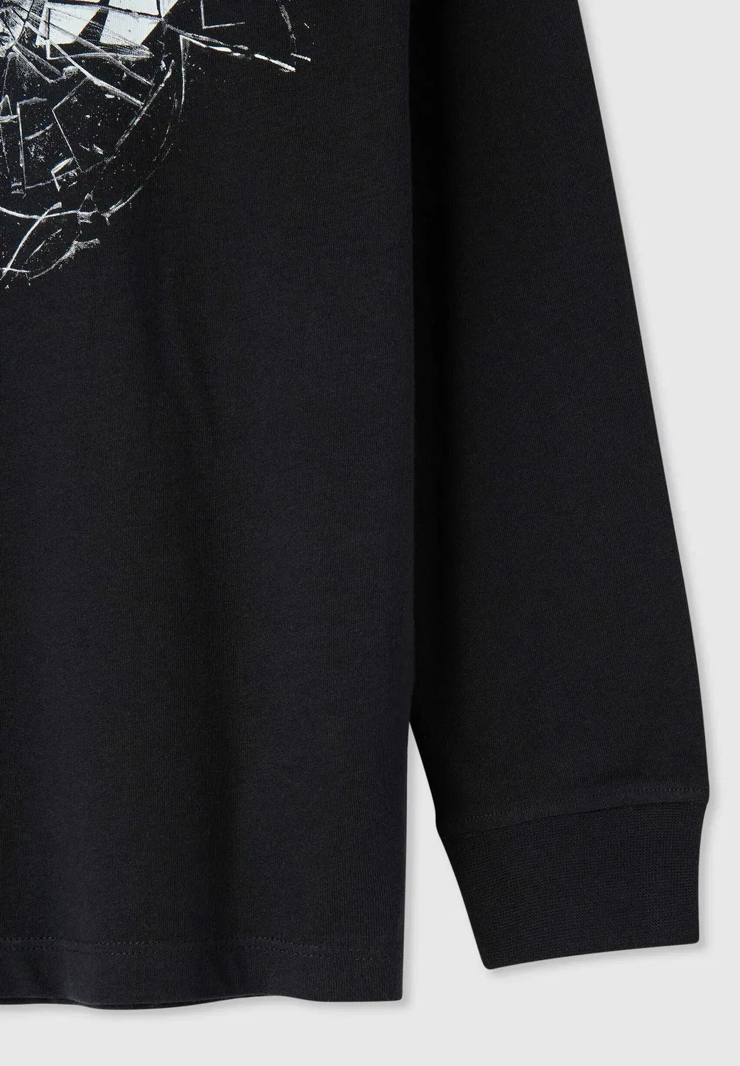 Футболка с длинными рукавами (T-Shirt con stampa) Terranova, Nero — фото 2