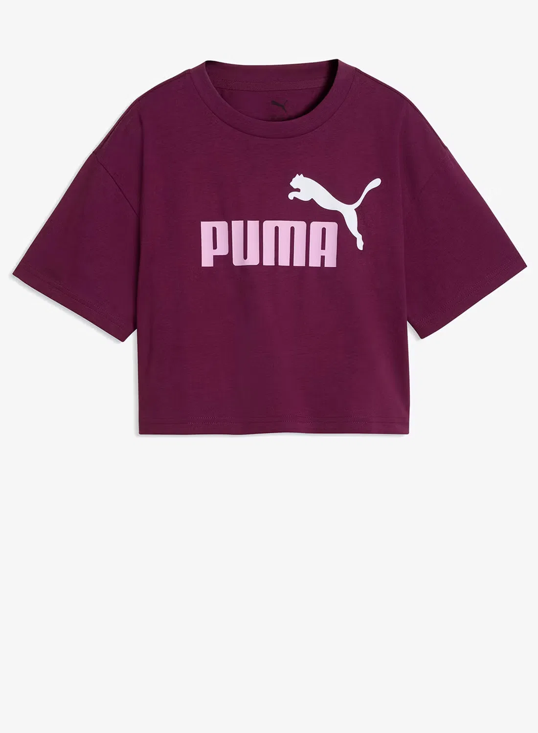 Футболка с принтом Youth Essential No.1 Logo Puma, фуксия — фото 3