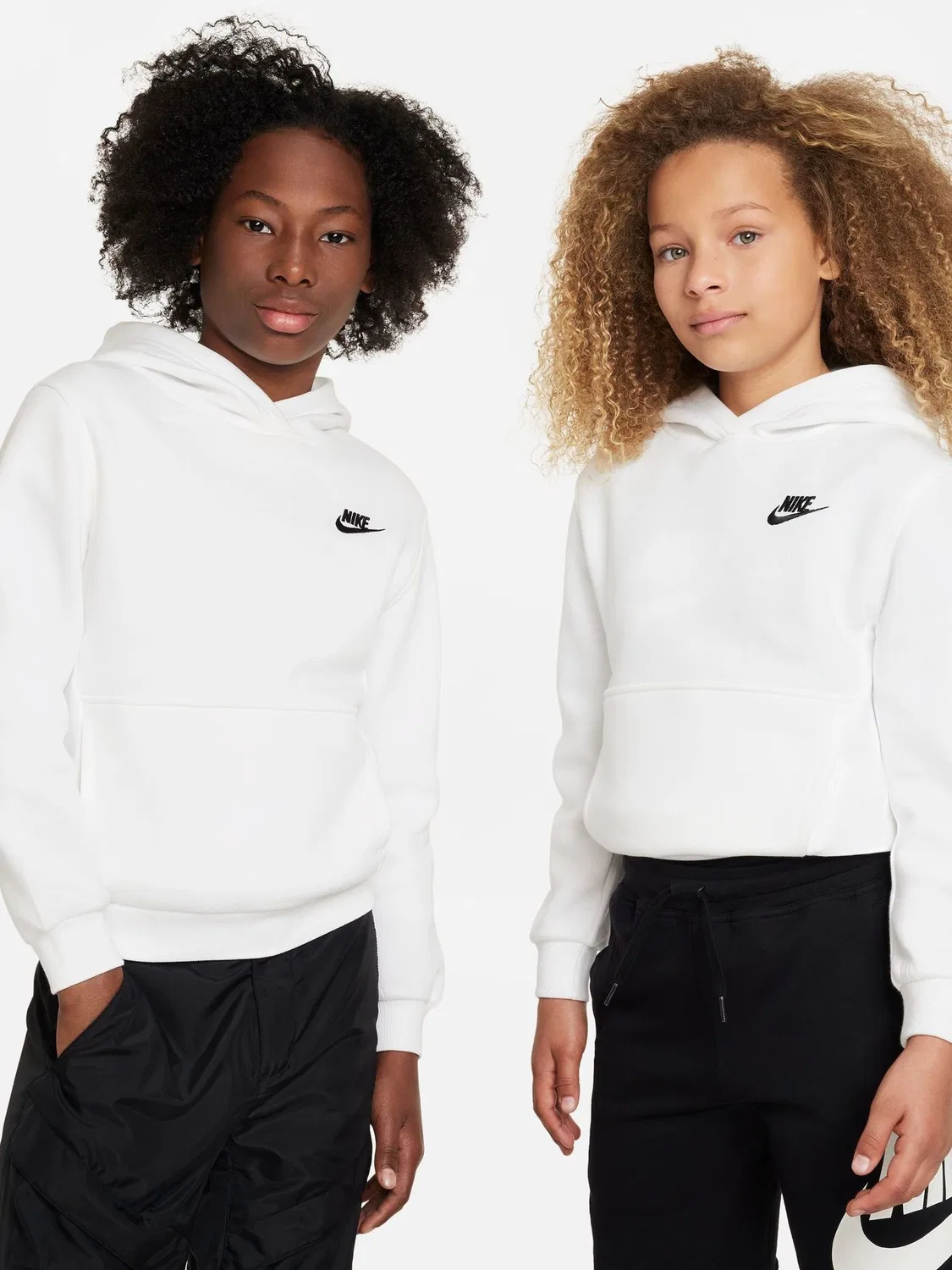 Худи Nike Club Fleece, белый — фото 2