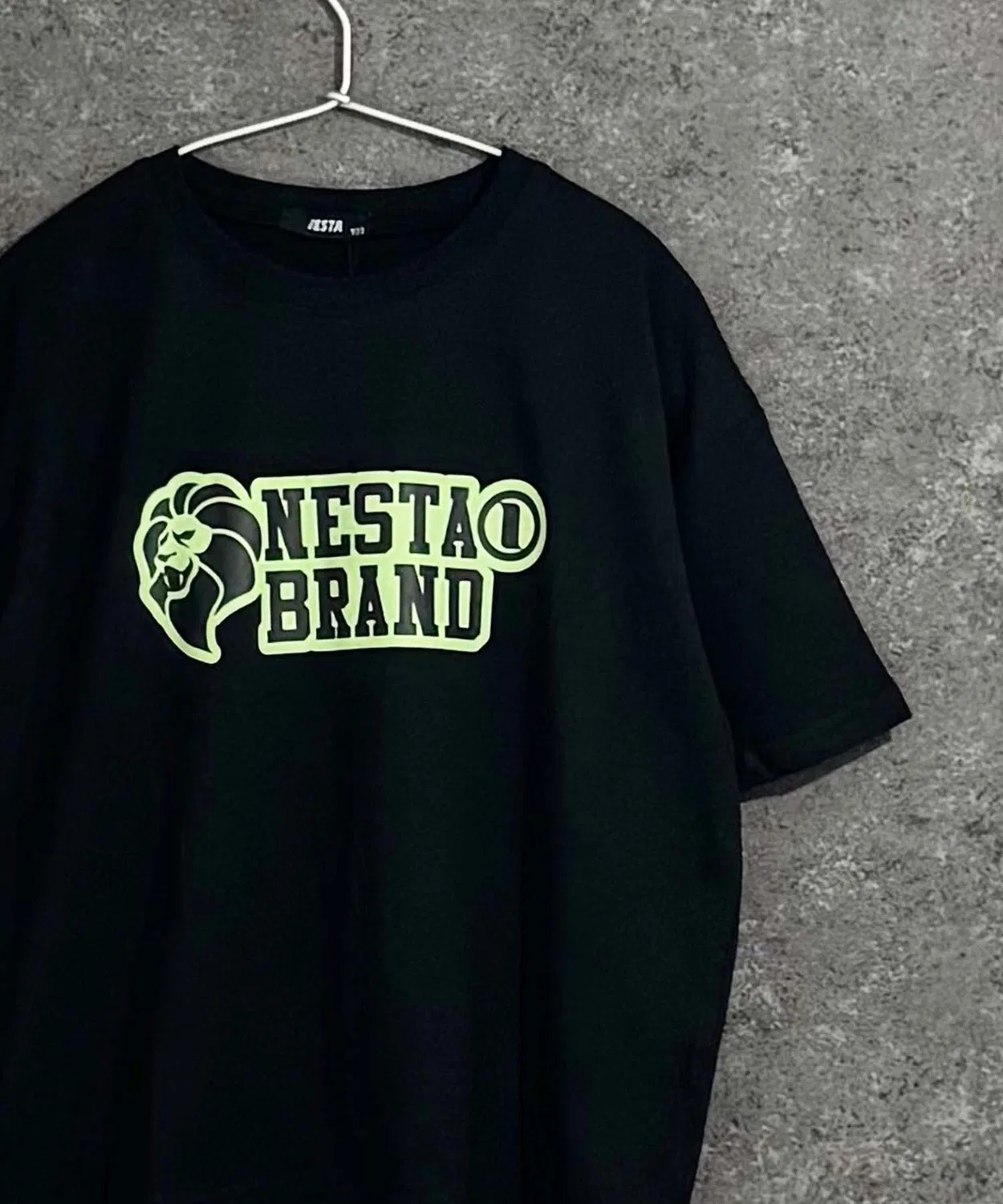 Детская футболка с принтом Oversize BIG T NESTA BRAND, Black