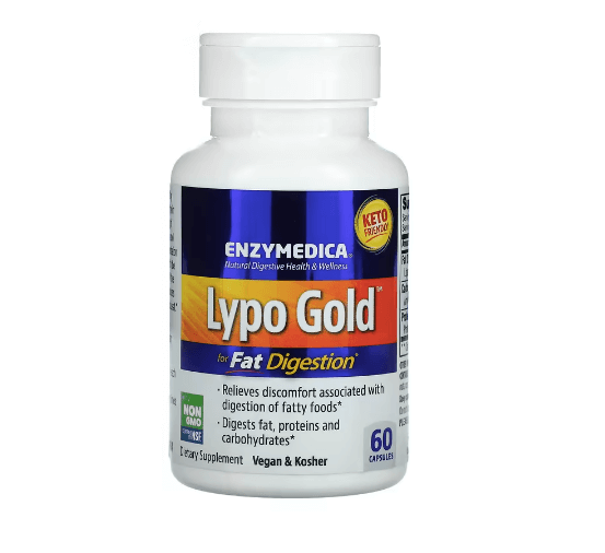 Ферменты для усвоения жиров 60 капсул Lypo Gold Enzymedica - фото