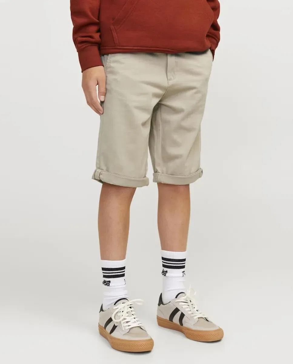 Детские шорты-бермуды для мальчиков с защипом Jack & Jones, Beige — фото 2
