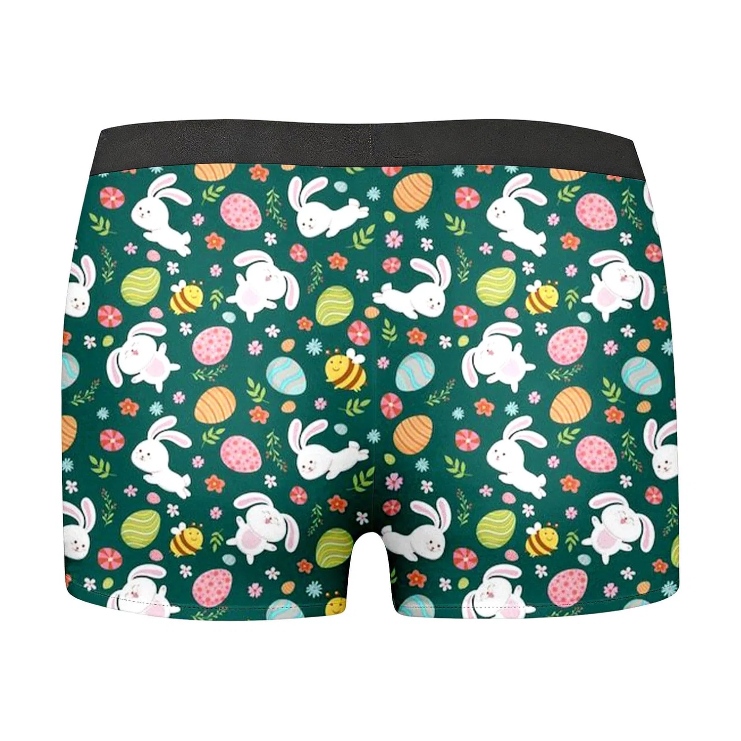 Мужские термобрюки с принтом Easter Printed Briefs, Dark Green-k — фото 3