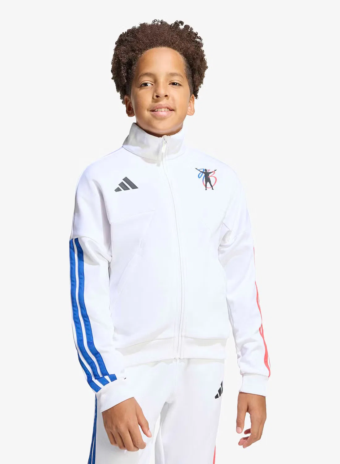Куртка спортивная с длинным рукавом Youth Jude Bellingham Adidas, белая