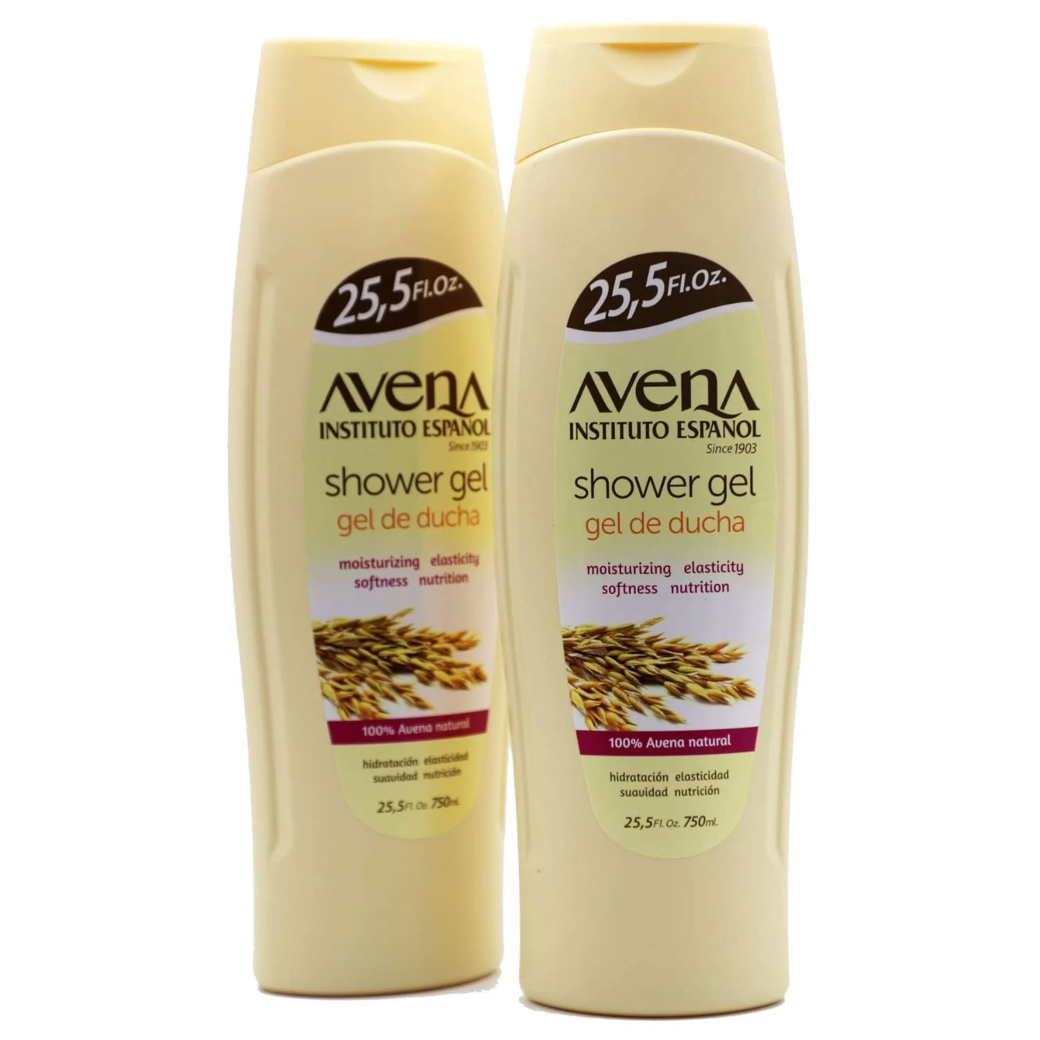 Гель для душа Avena Instituto Espanol, 2 шт по 754 мл, Moisturising, White