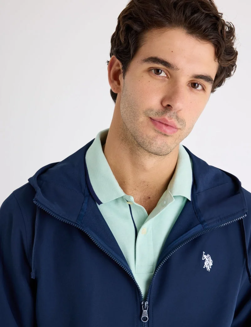 Мужская куртка U.S. Polo Assn. Hooded Surf, классический синий — фото 4