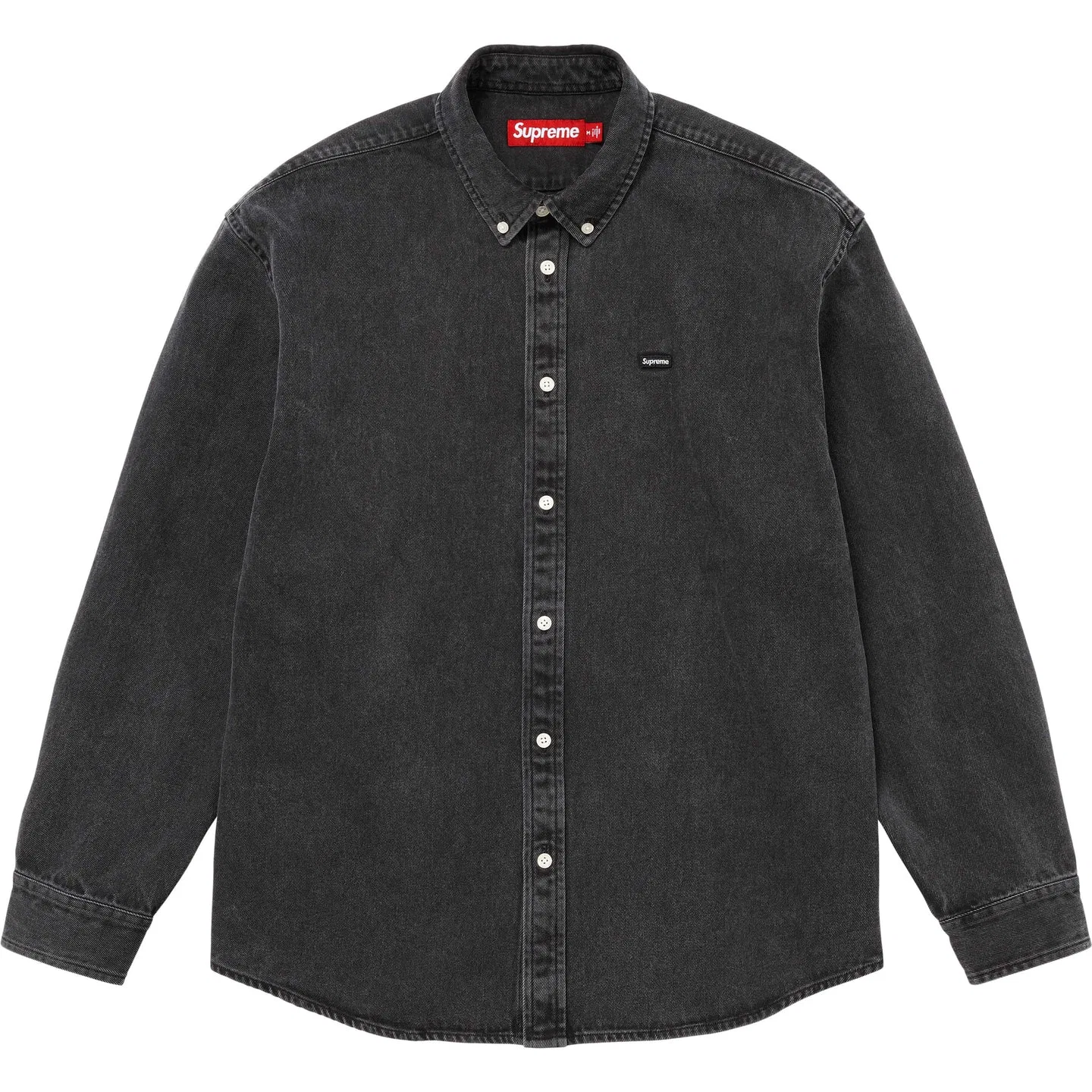 Детская рубашка с отложным воротником прямого кроя Supreme, Indigo — фото 3