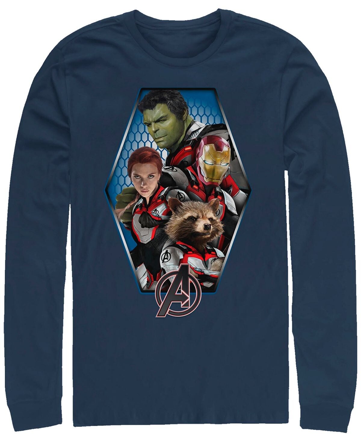 

Геометрическая группа marvel men's avengers endgame, футболка с длинным рукавом Fifth Sun, синий
