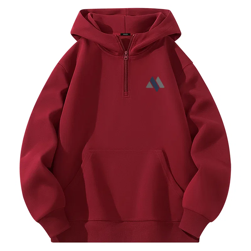 Детский худи с капюшоном унисекс MINISO, Burgundy