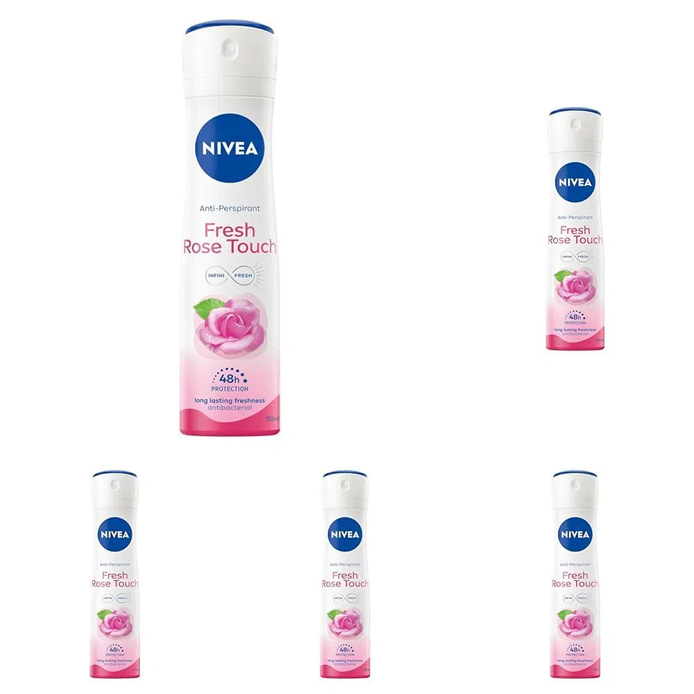 Антиперспирант-спрей Rose Touch, NIVEA, набор из 5 шт., 750 мл, Розовый
