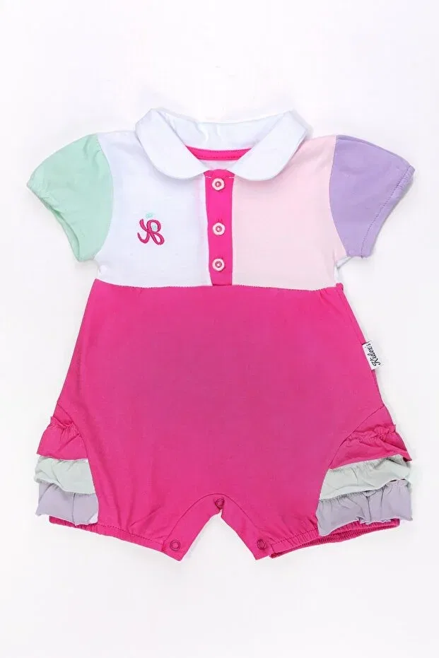 Детское боди-комбинезон для девочек хлопковый Chicsy Baby, Pink