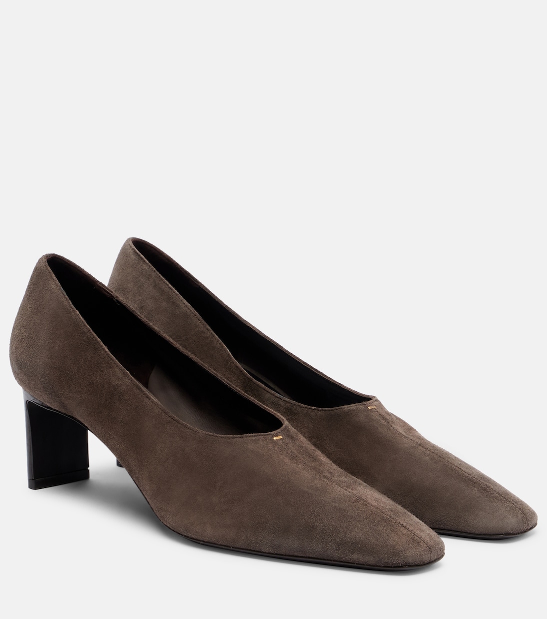 Замшевые туфли Celia 50 Khaite, Sable