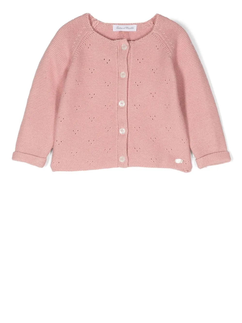 

Кардиган с круглым вырезом Tartine Et Chocolat, розовый