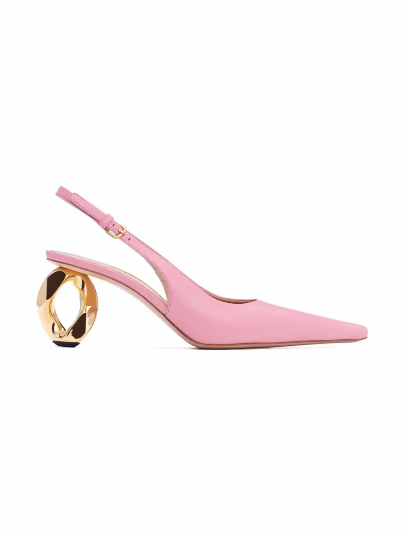 

Кожаные слингбэки JW Anderson, розовый