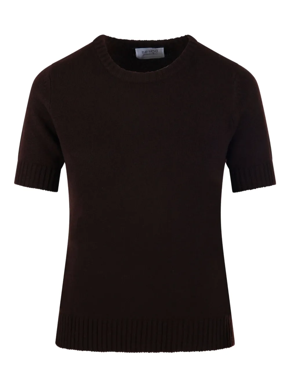 

Джемпер с короткими рукавами BeYou, коричневый