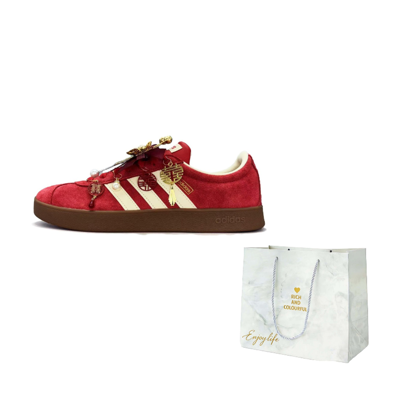 

Adidas Кроссовки Vl Court Classic Double Joy At Your Door из синтетической кожи, нескользящие, устойчивые к истиранию, низкие