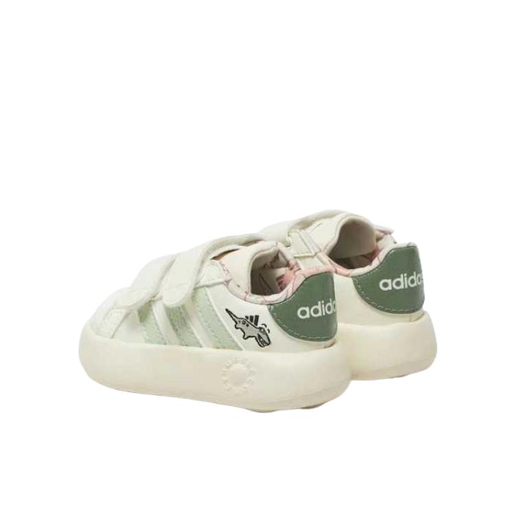 Adidas Мягкие износостойкие дышащие низкие детские ботинки White Green Infant And Toddler — фото 3