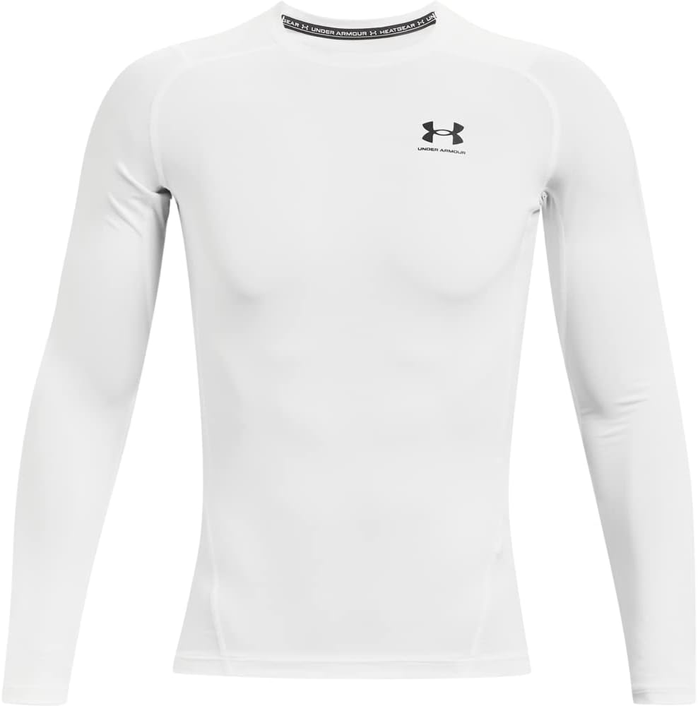 

Under Armour мужская футболка HeatGear Compression с длинным рукавом, White (100)/Black