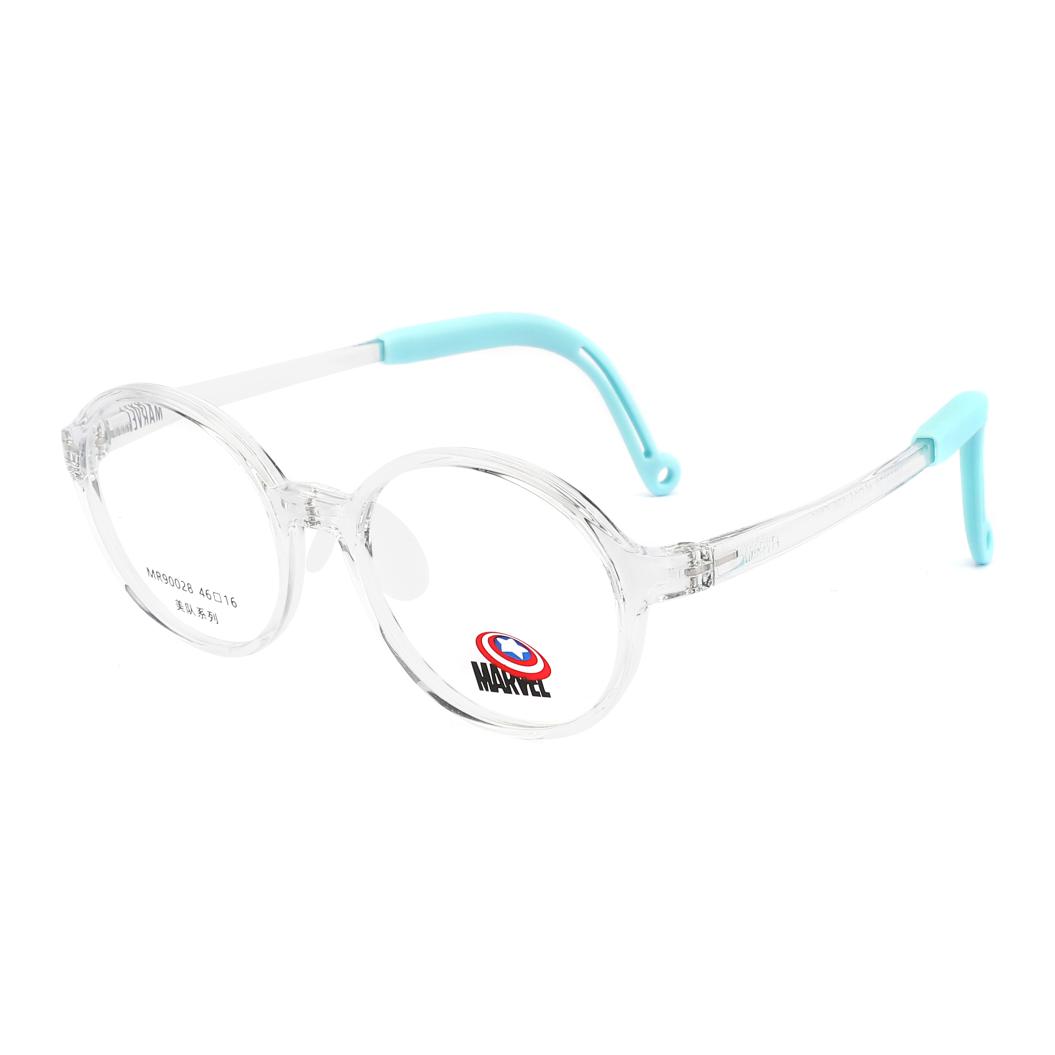 

MARVEL Пластиковая круглая оправа для очков детская, Transparent light blue