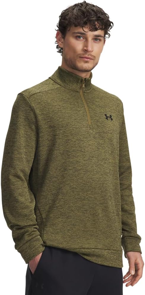 

Under Armour мужская флисовая толстовка с четвертью молнии, (320) Canteen Green/Black
