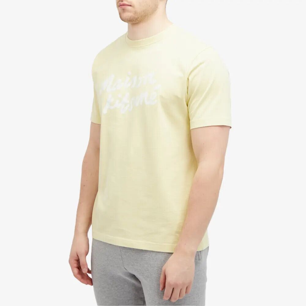 

Maison Kitsune Футболка Handwriting Comfort, желтый