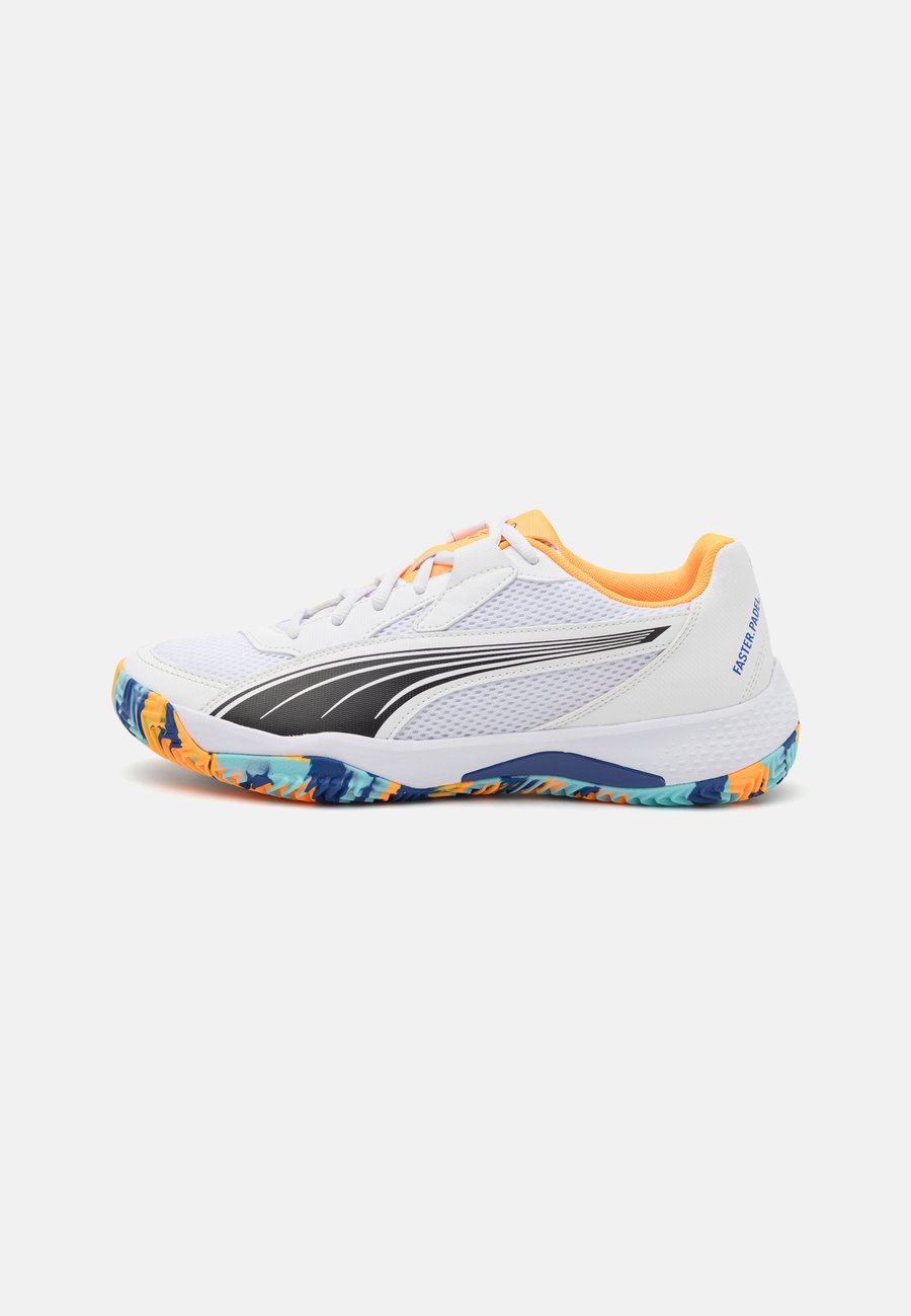 

Кроссовки Puma NOVA COURT, White/Black/Vivid Blue/Heat Fire/White