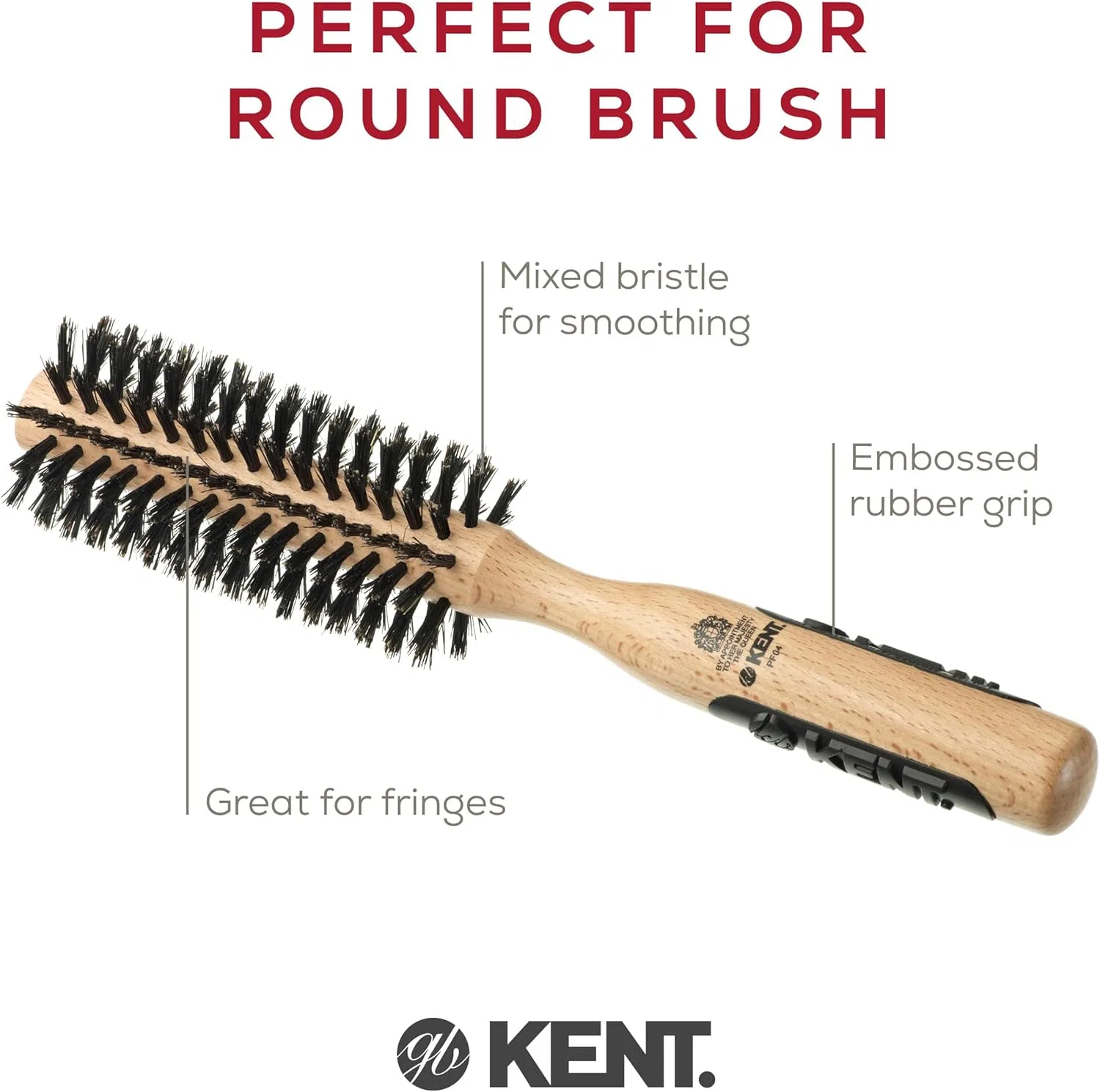 Круглая щетка «Natural Shine Radial Pure Bristle Brush Small» от Kent Kent — фото 4