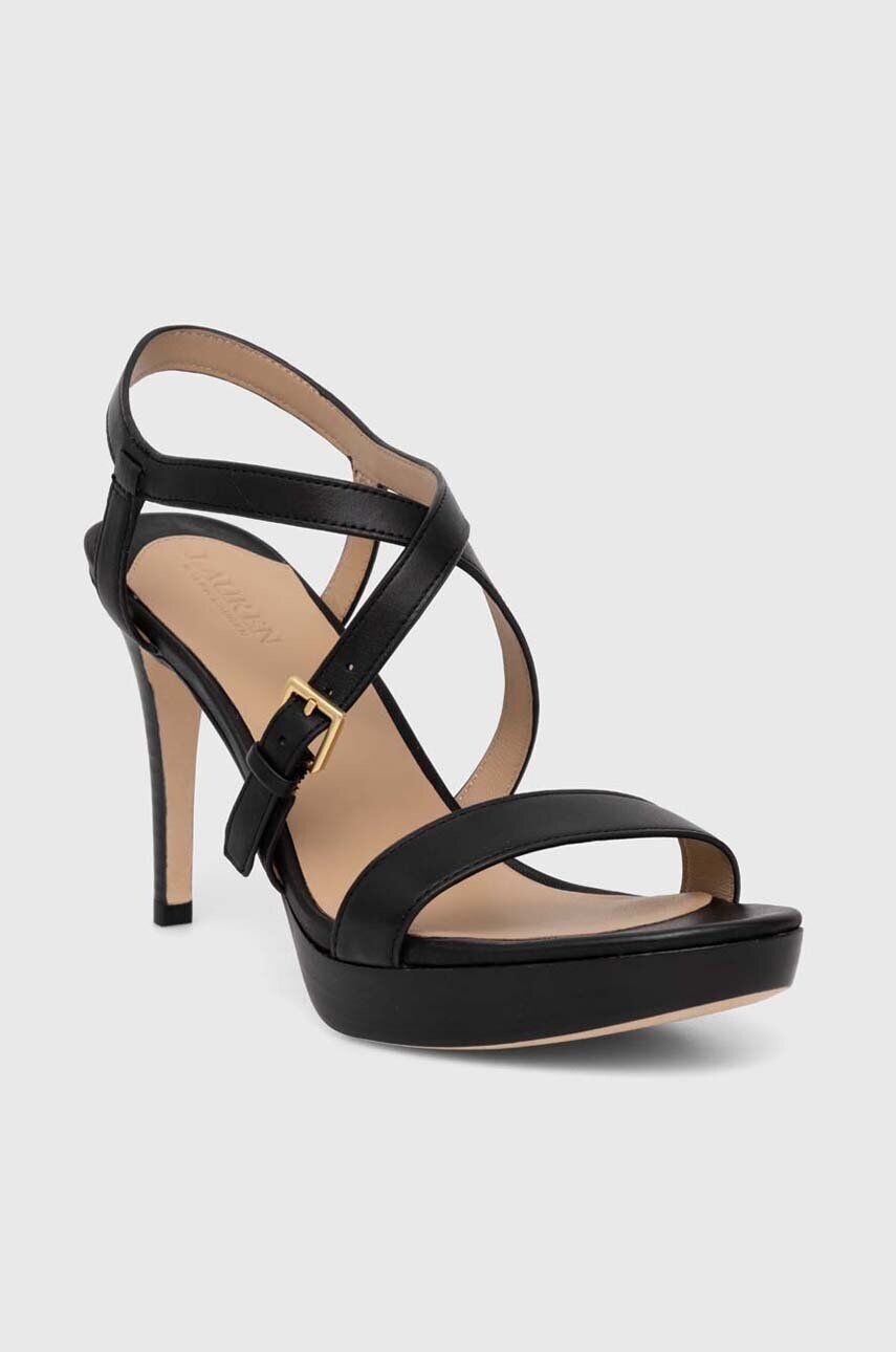 

Кожаные сандалии Lauren Ralph Lauren Kerri, черный