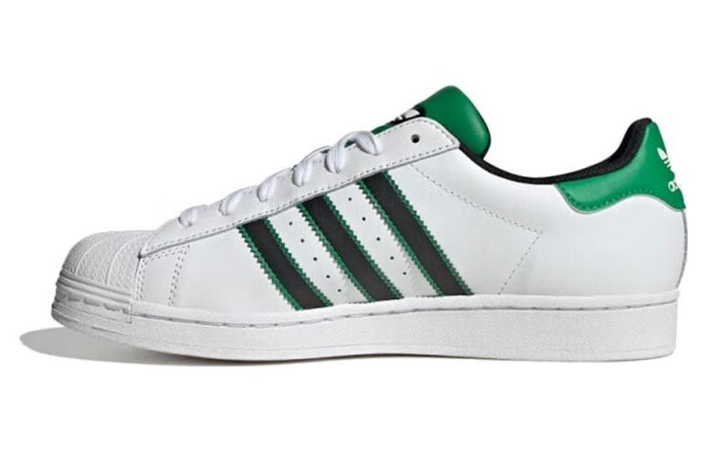 

Мужские кроссовки для скейтбординга adidas originals Superstar Series, Cloud White/Bliss Pink/Green