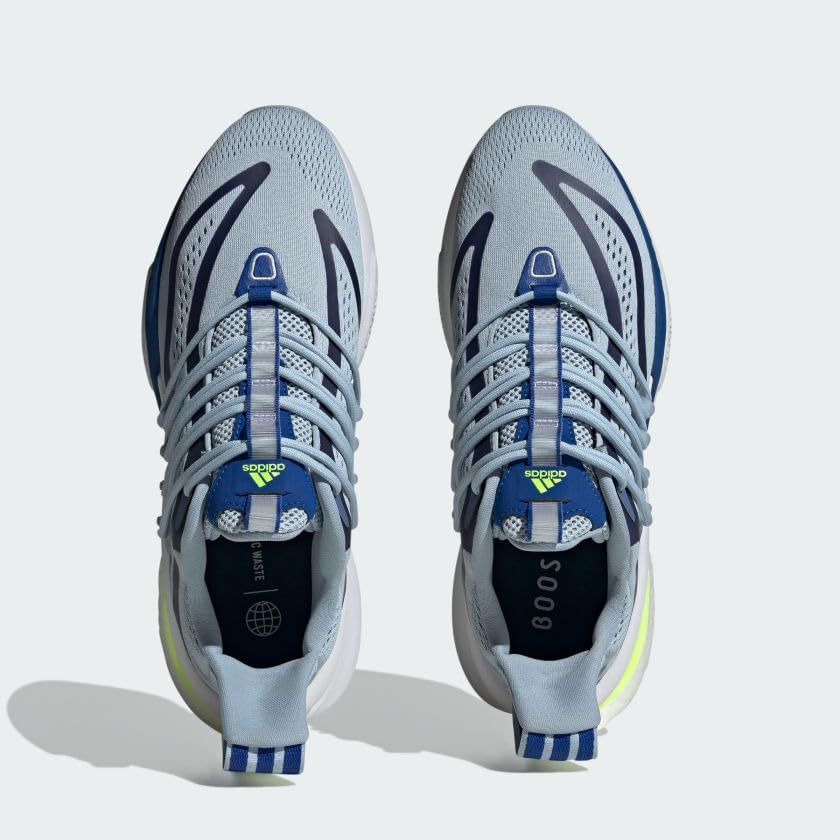 Мужские кроссовки Adidas Alphaboost V1, Wonder Blue/Lucid Lemon/Team Royal Blue — фото 4