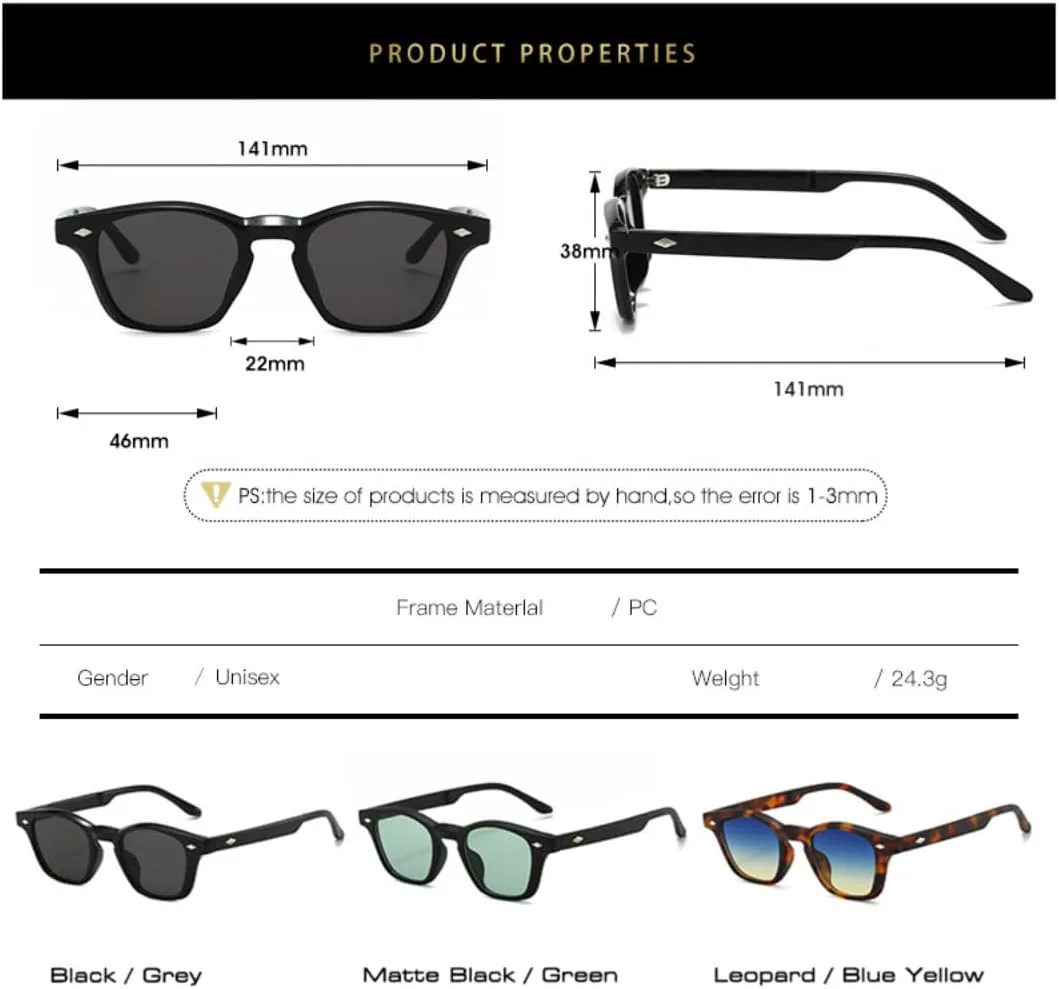 

Модные двухцветные солнцезащитные очки «кошачий глаз» для женщин, ретро-очки с заклепками для мужчин, защита от УФ-излучения UV400 UATXTAU, Matte Black Green