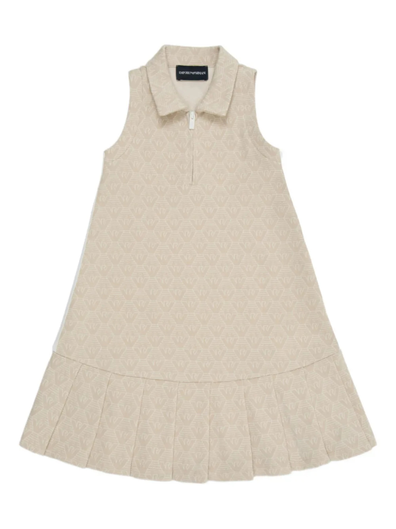 

Платье с монограммой Emporio Armani Kids, нейтральный