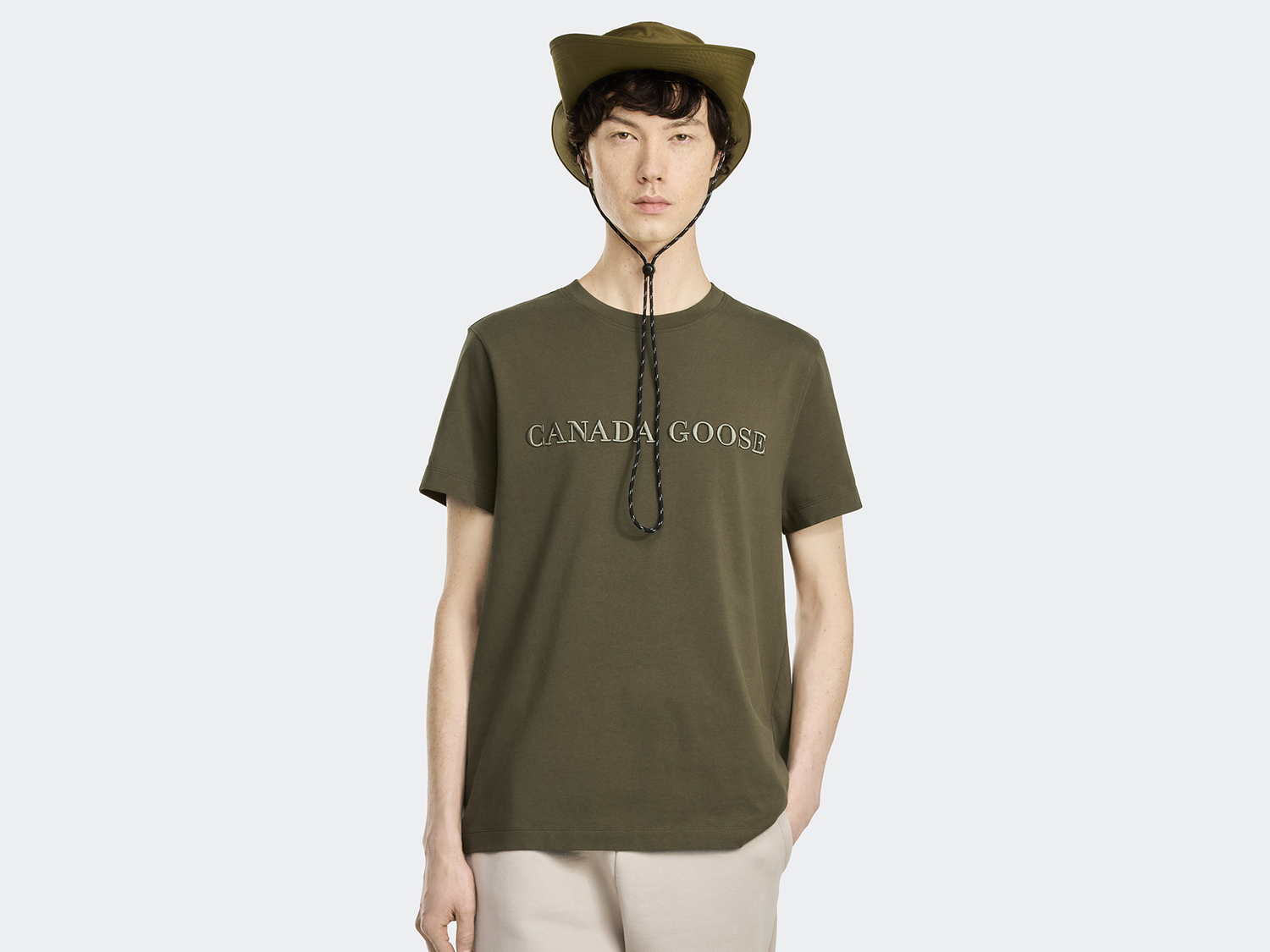 

Футболка Canada Goose Emersen Embroidered Crewneck T-Shirt, Military Green