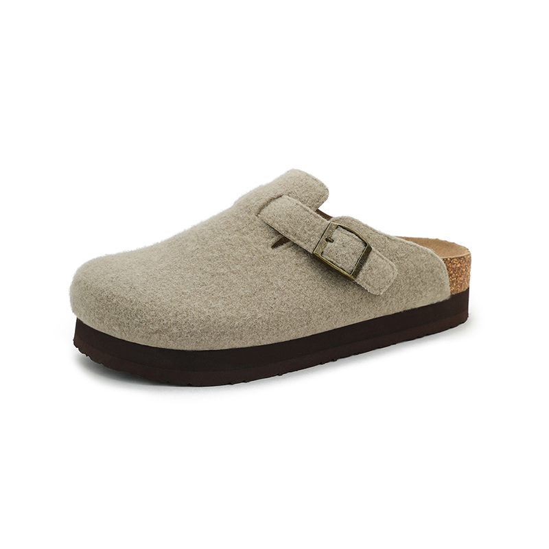 

UBZ Закрытые тапочки мужские - абрикосово-серые, цвет Apricot Gray