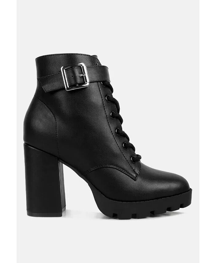 

Женские ботинки Grahams из искусственной кожи на шнуровке London Rag, черный