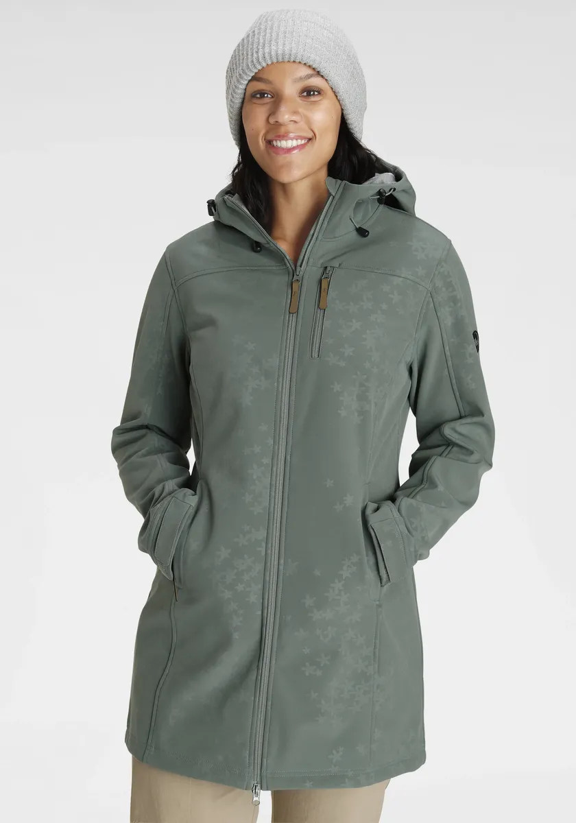 

Пальто Polarino Softshell, водо- и ветроотталкивающее, а также дышащее, зеленый