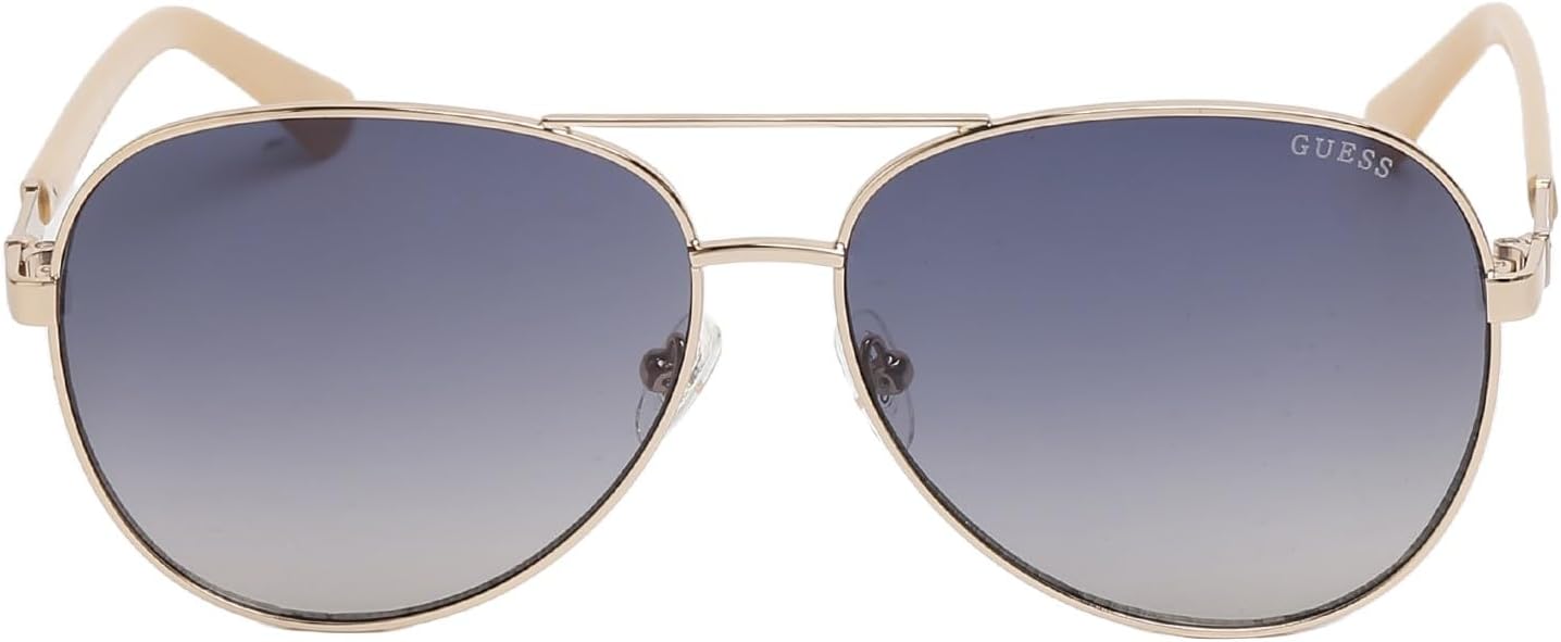 

Женские солнцезащитные очки Guess, блестящее розовое золото/градиентный синий