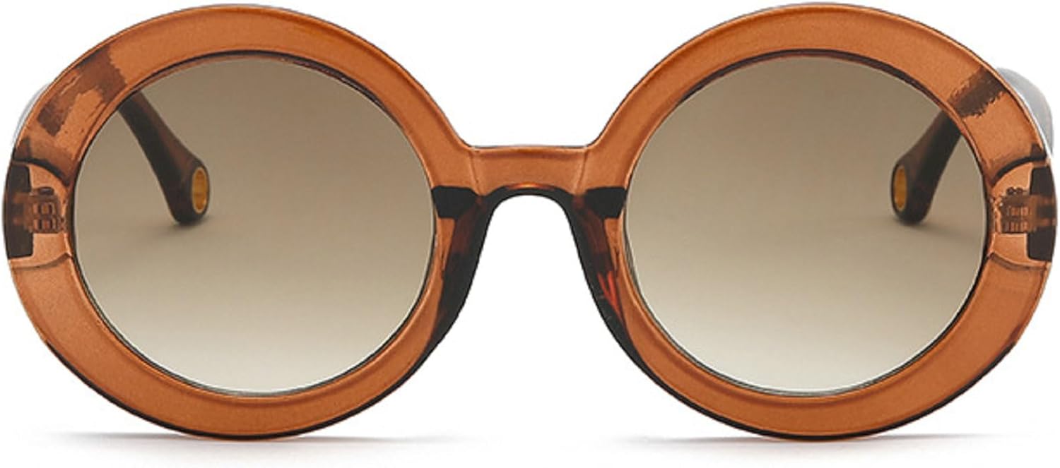 

Красочные круглые солнцезащитные очки для женщин и мужчин, модные градиентные солнцезащитные очки, женские очки конфетных цветов, защита от УФ-излучения UV400 mincl, Brown