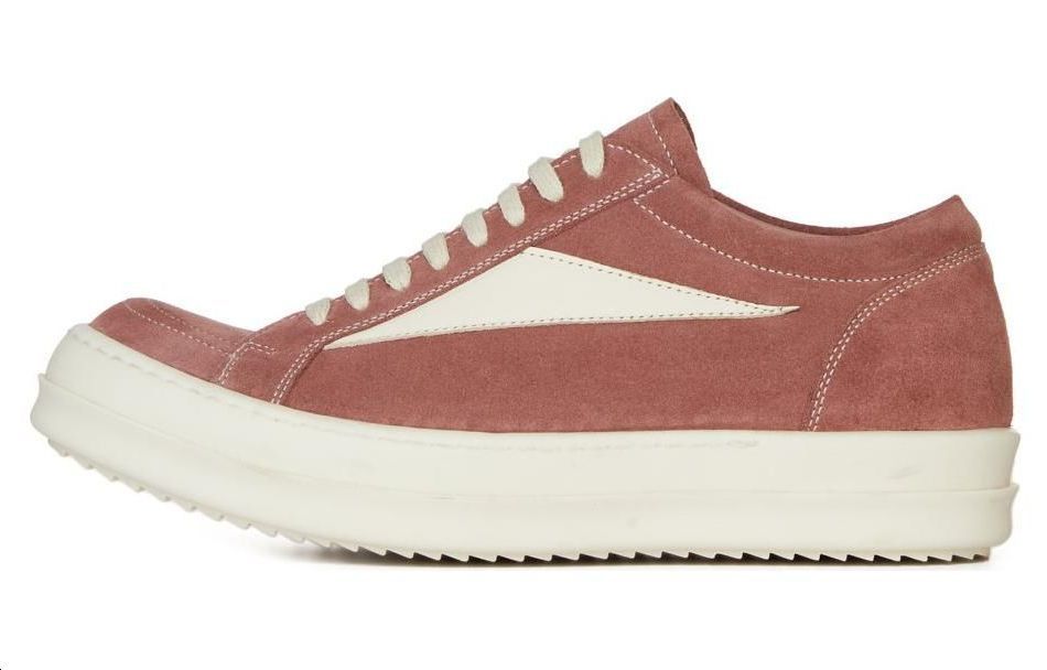

RICK OWENS Кроссовки Lido Vintage Suede Dusty Pink Milk SS24