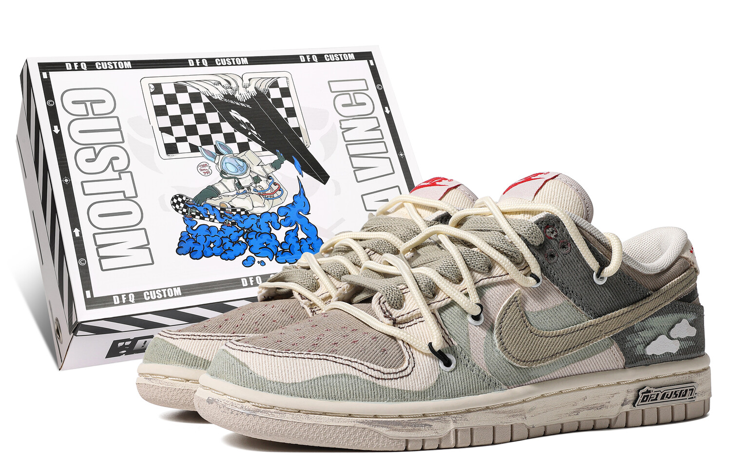 

Мужские кроссовки для скейтбординга Nike Dunk Low, Deep Khaki Color