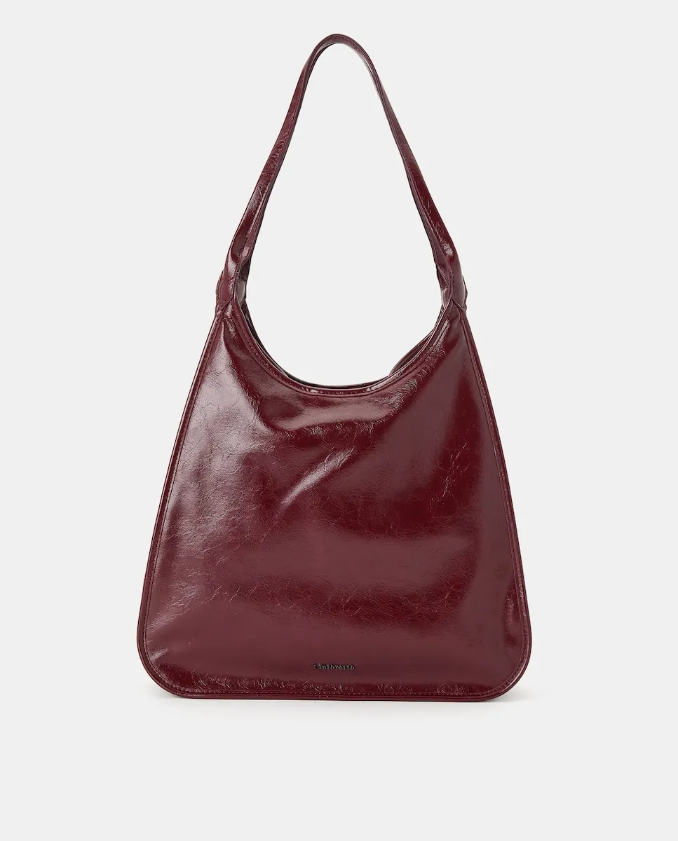 

Сумка-шоппер с эффектом кожи Tintoretto, бордовый