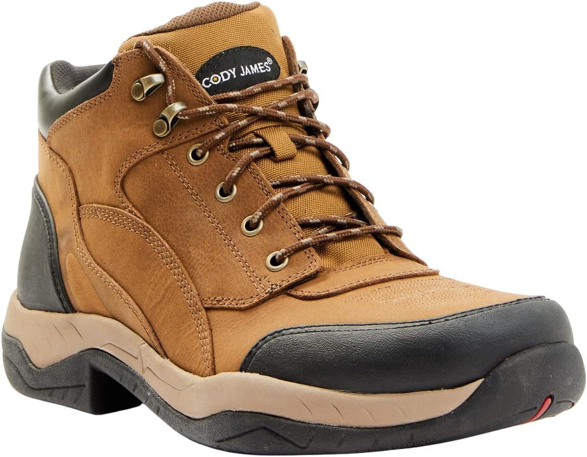 

Мужские ботинки Cody James с мягкой передней частью, шнуровкой и 13 см выносливостью, Tan