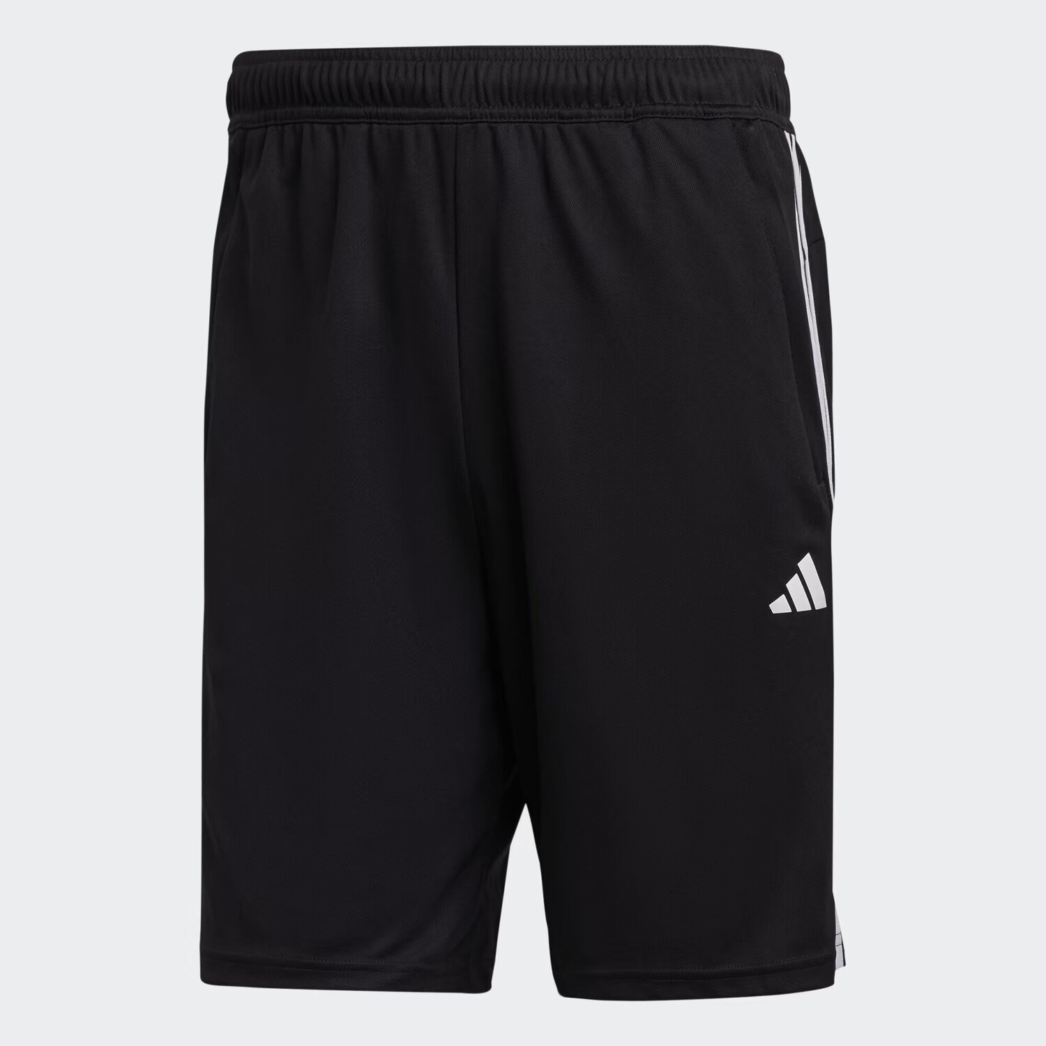 Тренировочные шорты из пике с 3 полосками Train Essentials Adidas, цвет Black/White — фото 4